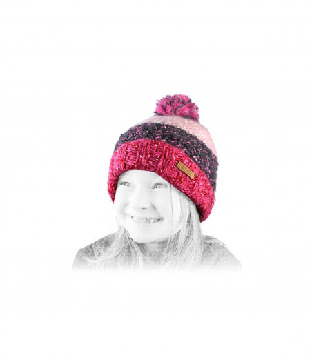 Barts bonnet rayures enfant rose